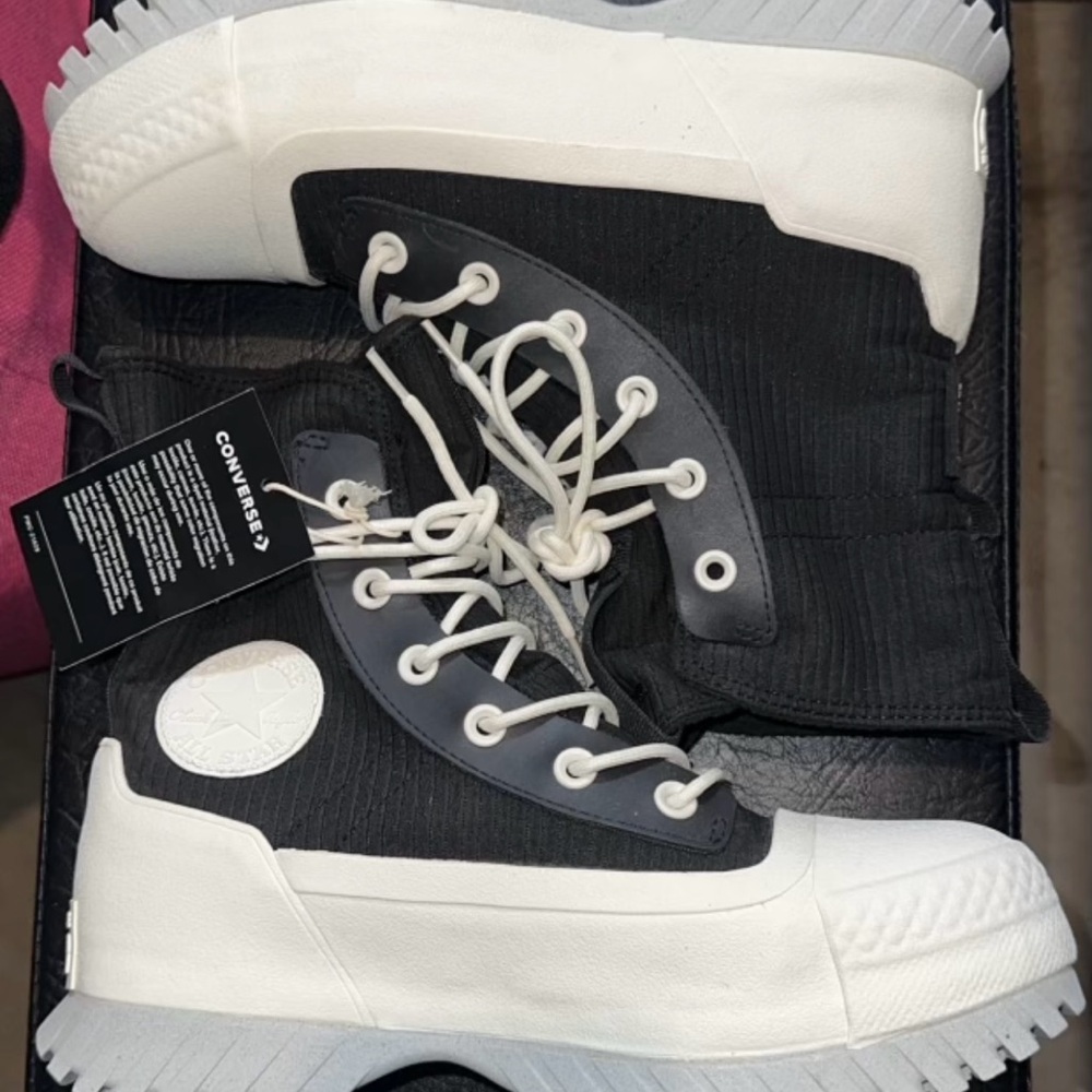 Converse Black and White Chunky Sole Sneakers